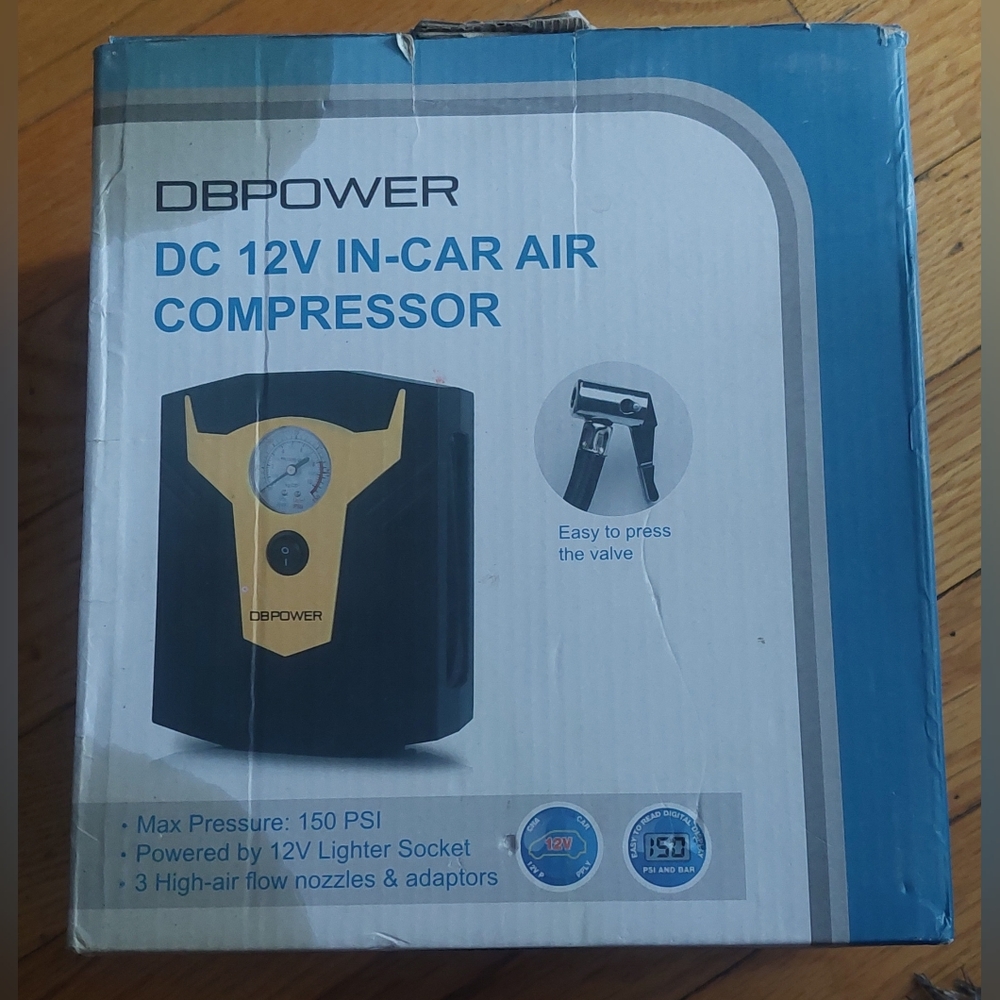 DBPOWER 12V IN-CAR COMPRESSOR
